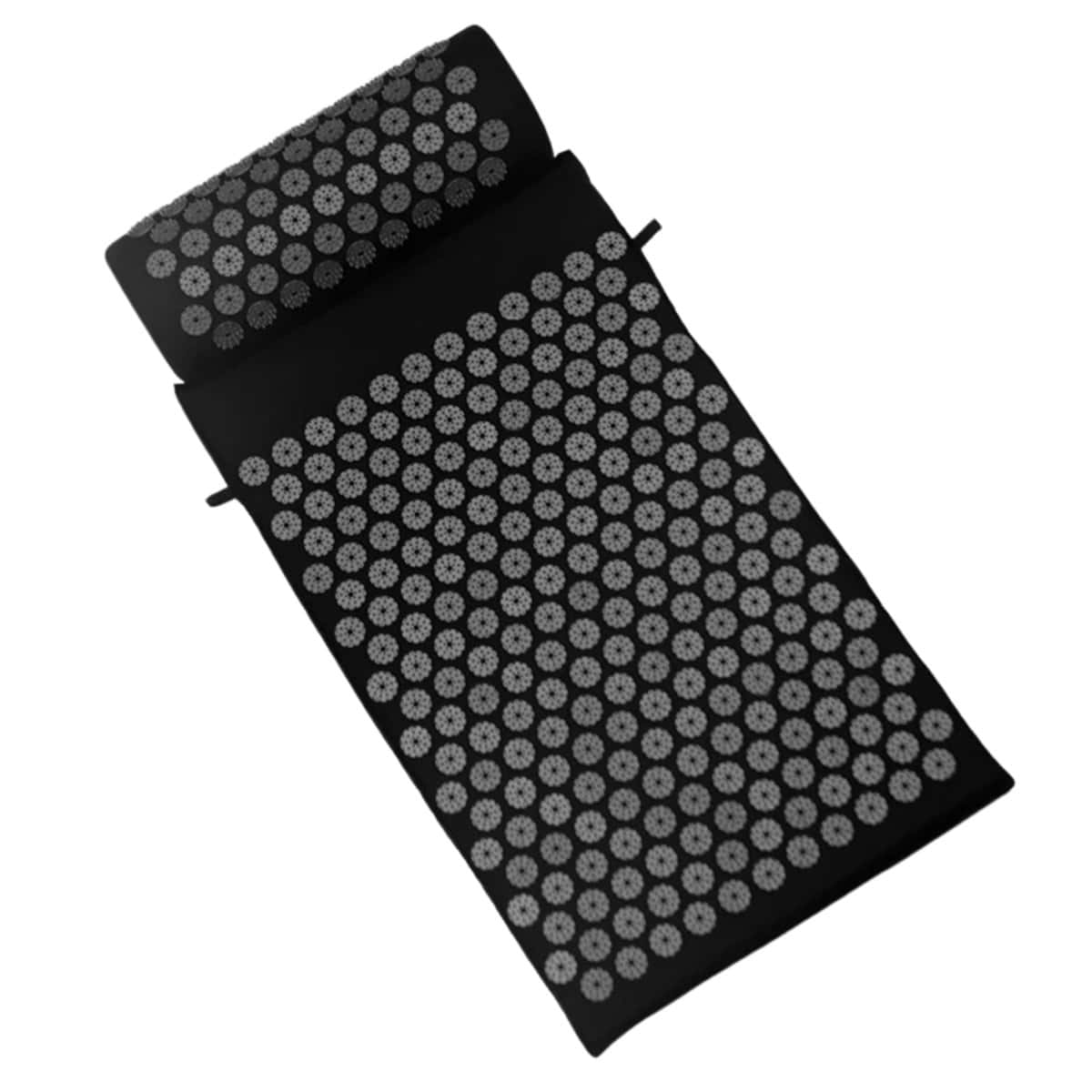 Tapis acupression de massage noir en kit Tapis acupression de massage noir en kit