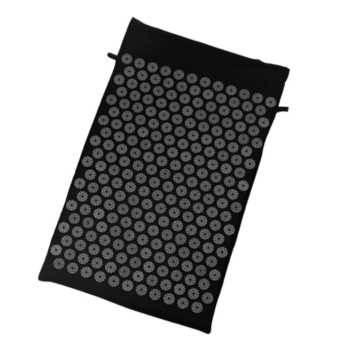 Tapis acupression de massage noir en kit Tapis acupression de massage noir en kit