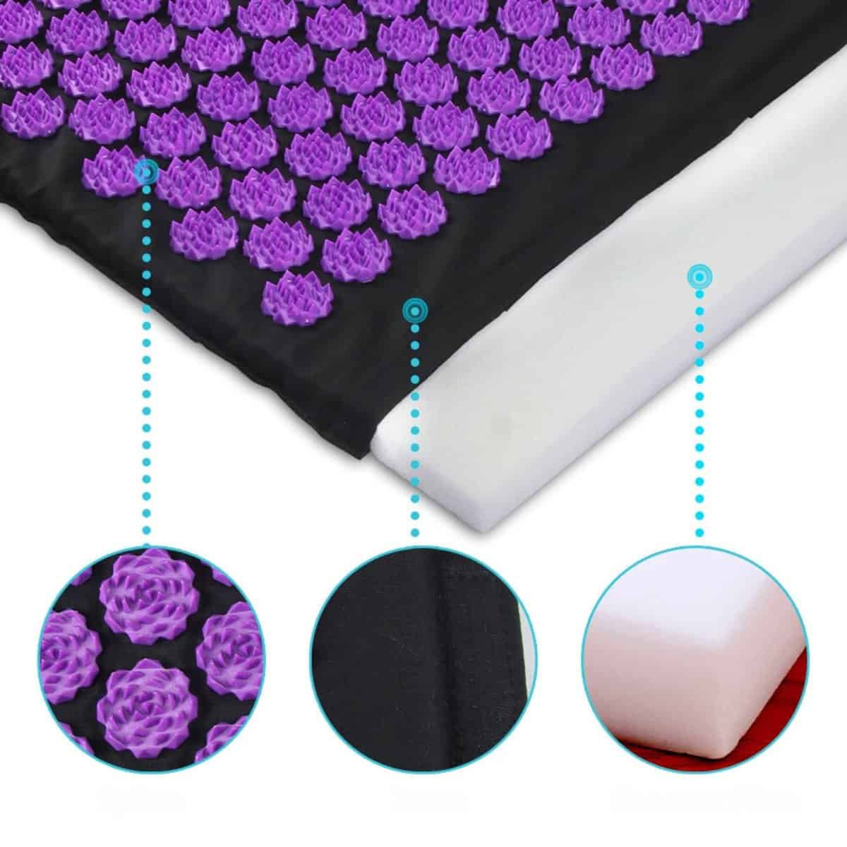 Tapis acupression kit complet massage Tapis acupression kit complet massage