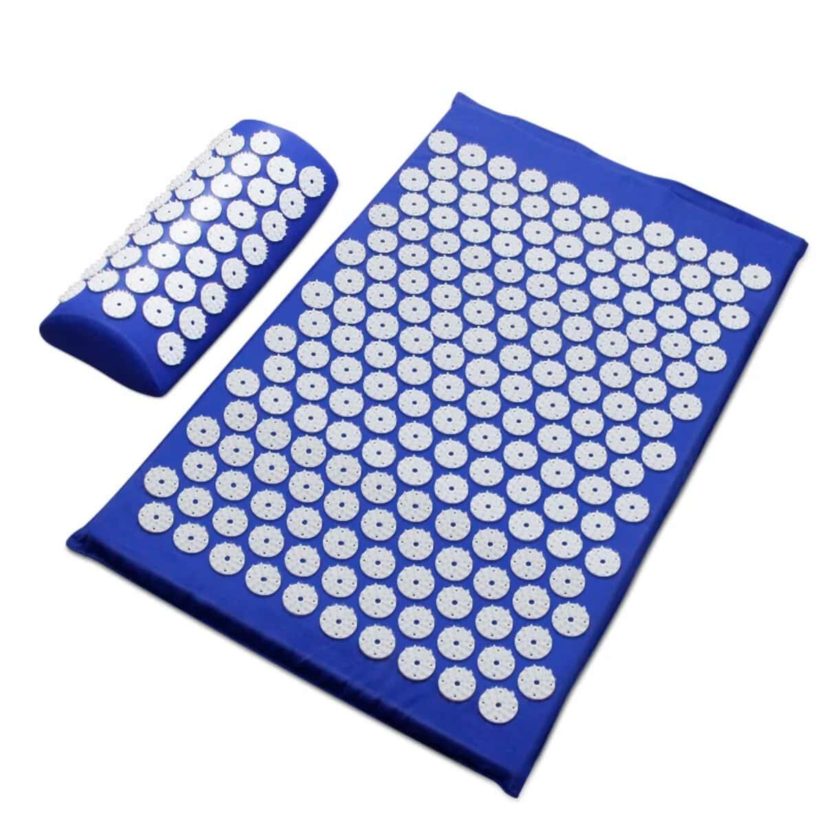 Tapis acupression massage acupuncture Tapis acupression en polymère pour soulagement du stress et des douleurs, 62x38 cm.