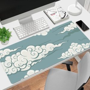 Notre tapis de souris XXL antidérapant au motif nuage est le tapios parfait ! Conçu en caoutchouc épais haute densité et doté d'une surface lisse, il procure un confort maximal et un contrôle précis de la souris.