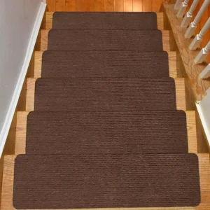 Tapis escalier auto-adhésif de 20x79cm doux pour la maison et sécurisante pour tous même bébé.