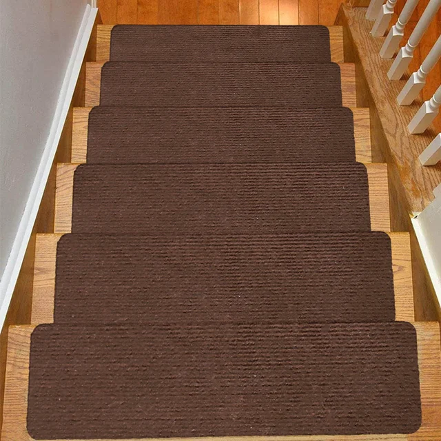 Tapis escalier auto-adhésif Tapis escalier auto-adhésif de 20x79cm doux pour la maison et sécurisante pour tous même bébé.