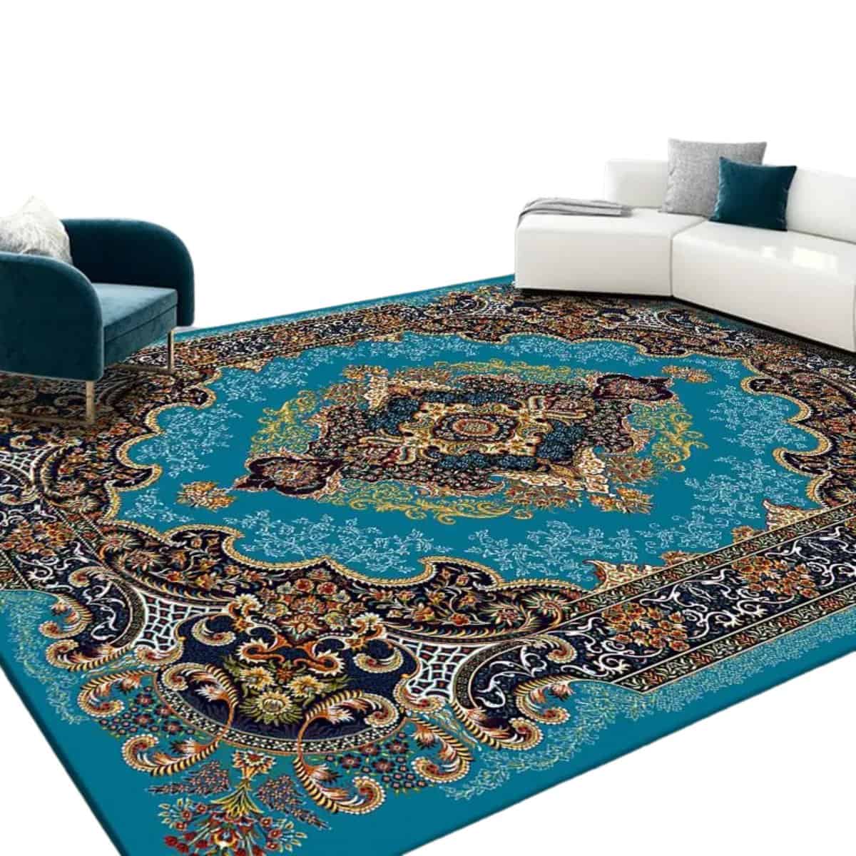 Tapis persan lavable et doux de grande taille Tapis persan lavable et doux de grande taille