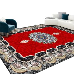 Tapis persan lavable de grande taille, conçu pour offrir une touche de luxe et d'élégance à votre intérieur. Ce tapis se distingue par ses motifs complexes et ses détails artisanaux, créant une ambiance chaleureuse et accueillante dans n'importe quelle pièce. Sa douceur incomparable en fait un choix idéal pour le salon, la salle de séjour ou même la chambre à coucher. Fabriqué avec des matériaux de haute qualité, il garantit durabilité et confort tout en restant facile à entretenir. Parfait pour ceux qui recherchent à allier tradition et modernité dans leur décoration