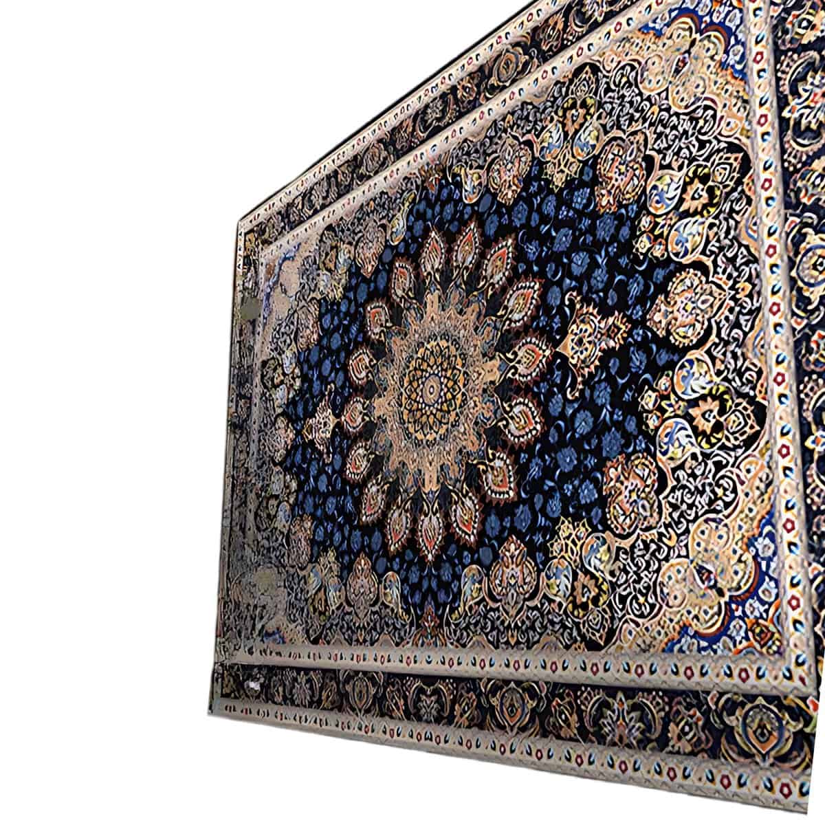 Tapis persan pour grande surface Tapis persan de luxe, conçu pour couvrir de grandes surfaces, présentant des motifs traditionnels détaillés et des couleurs vives, ajoutant une touche d'élégance et de sophistication à tout intérieur. Idéal pour le salon ou la salle à manger, ce tapis offre une ambiance chaleureuse et accueillante, tout en étant doux et confortable sous les pieds. Un choix parfait pour ceux qui recherchent un style classique avec une qualité exceptionnelle