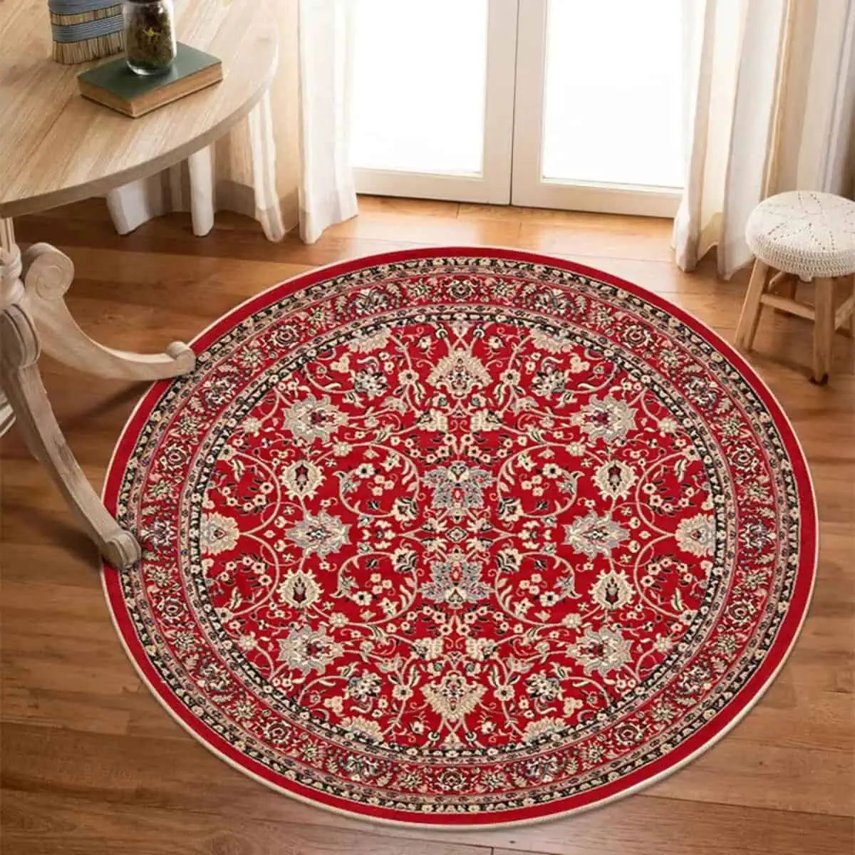 Tapis persan rond et confortable Tapis persan rond et confortable