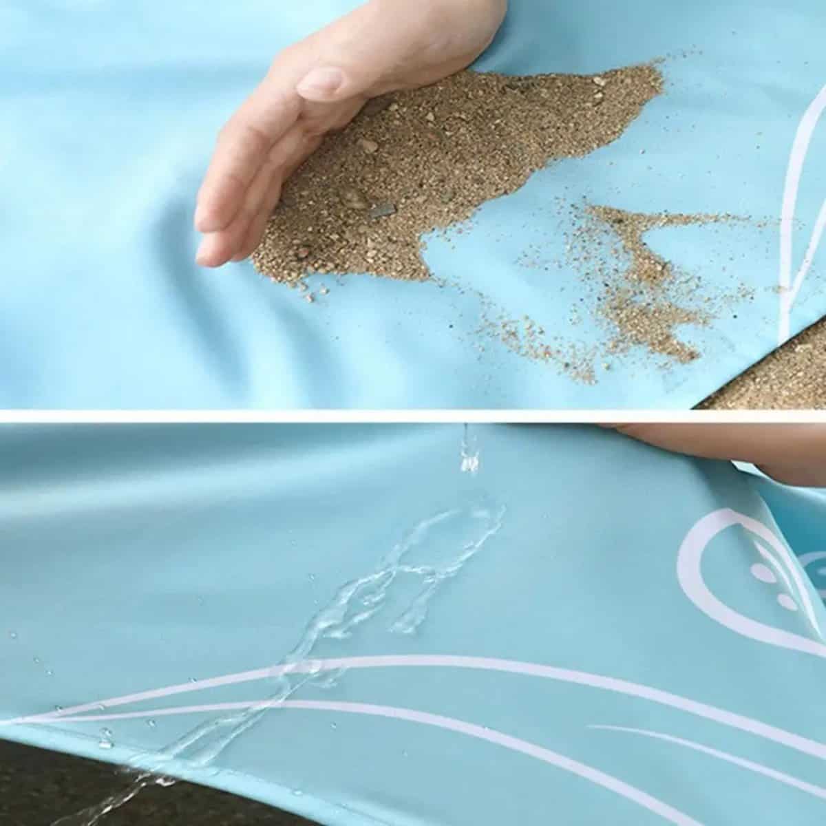 Tapis plage anti-sable avec motifs de tortues Tapis plage anti-sable avec motifs de tortues