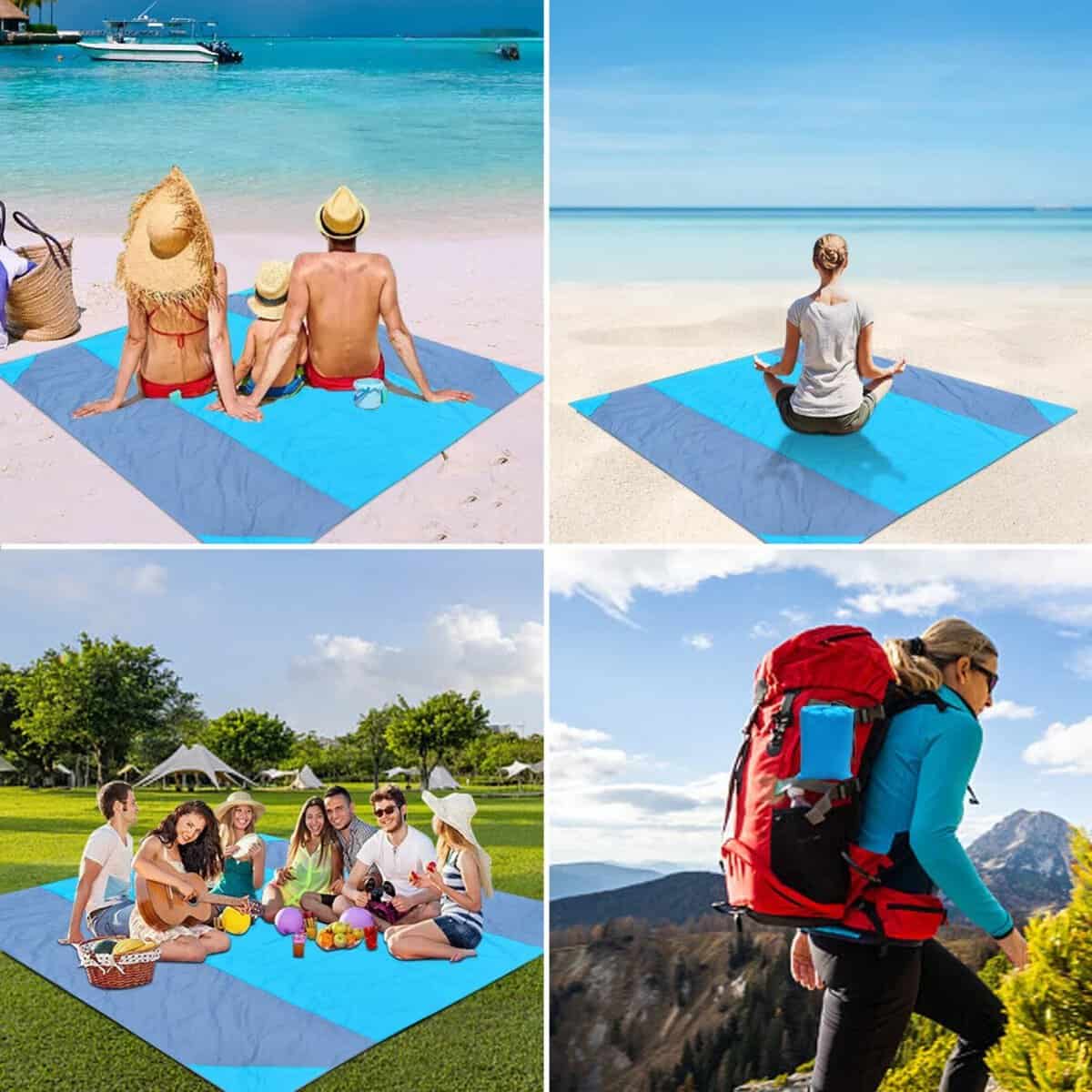 Tapis plage imperméable et anti-sable extra large Tapis plage imperméable et anti-sable extra large