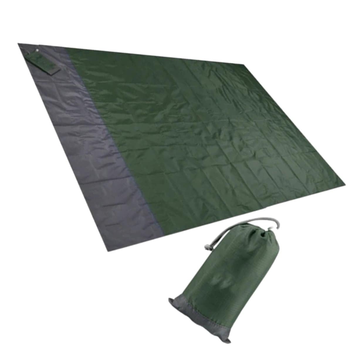 Tapis plage imperméable et anti-sable vert militaire Tapis plage imperméable et anti-sable vert militaire