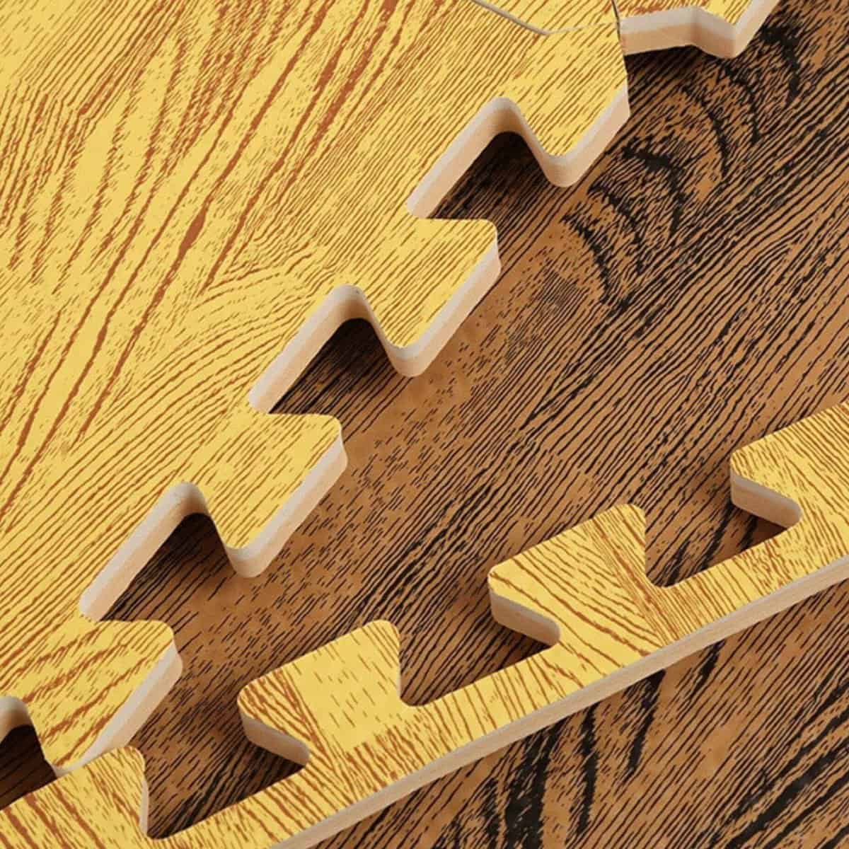 Tapis puzzle couleur bois Tapis puzzle couleur bois
