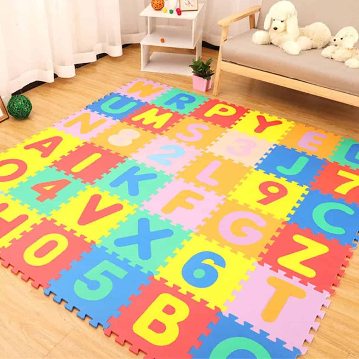 Tapis puzzle éducatif pour enfant Tapis puzzle éducatif pour enfant