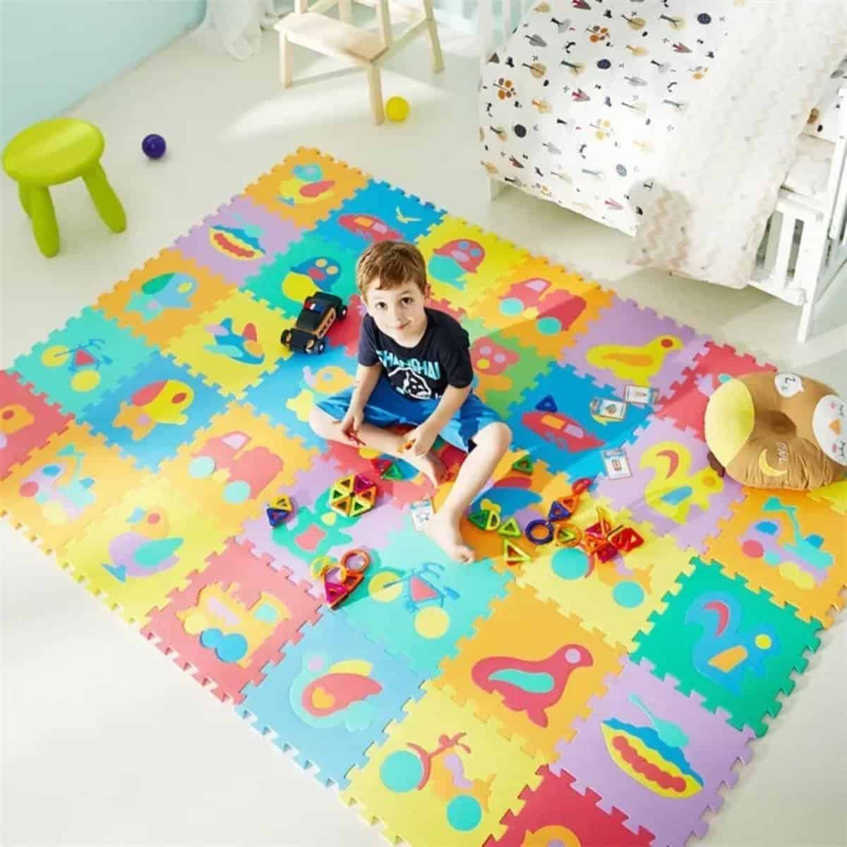 Tapis puzzle éducatif pour bébé et enfant Tapis puzzle éducatif pour bébé et enfant