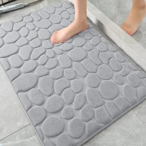 Ce tapis salle de bain antidérapant en polyester absorbante sèche rapidement, empêchant l'accumulation d'humidité et la formation de moisissures.