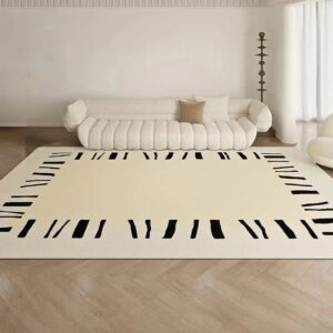 Un tapis salon antidérapant avec son design moderne et élégant, agrémenté de motifs raffinés et de couleurs harmonieuses, rehausse instantanément l'esthétique de votre espace de vie.
