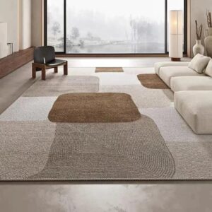 Ce tapis salon style scandinave se distingue par ses caractéristiques qui reflètent l'esthétique nordique, connue pour son minimalisme, sa fonctionnalité, et son amour pour les textures naturelles et les couleurs apaisantes.