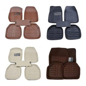 Tapis voiture en kit complet 5 pièces design combine esthétique et fonctionnalité pour protéger l'intérieur de votre véhicule. Disponible en plusieurs couleurs élégantes, ce kit comprend des tapis pour l'avant, l'arrière et une pièce centrale pour une couverture complète. Fabriqués à partir de matériaux de haute qualité, ces tapis sont résistants à l'usure, à l'eau et faciles à nettoyer. Leur design antidérapant assure une stabilité parfaite, empêchant tout glissement pendant la conduite. Ces tapis offrent une protection optimale contre la saleté, les débris et les liquides, tout en ajoutant une touche sophistiquée à l'intérieur de votre voiture. Idéal pour ceux qui cherchent à allier style et praticité, ce kit de tapis de voiture est un choix incontournable pour maintenir la propreté et l'élégance de votre véhicule