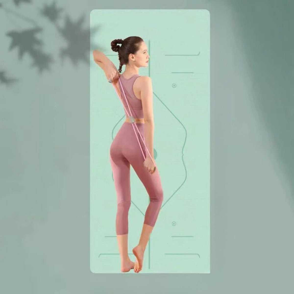 Tapis de yoga réversible et durable Tapis de yoga réversible et durable