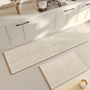 Découvrez notre tapis beige absorbant cuisine, Conçu pour capturer l'humidité tout en ajoutant élégance à votre espace culinaire.