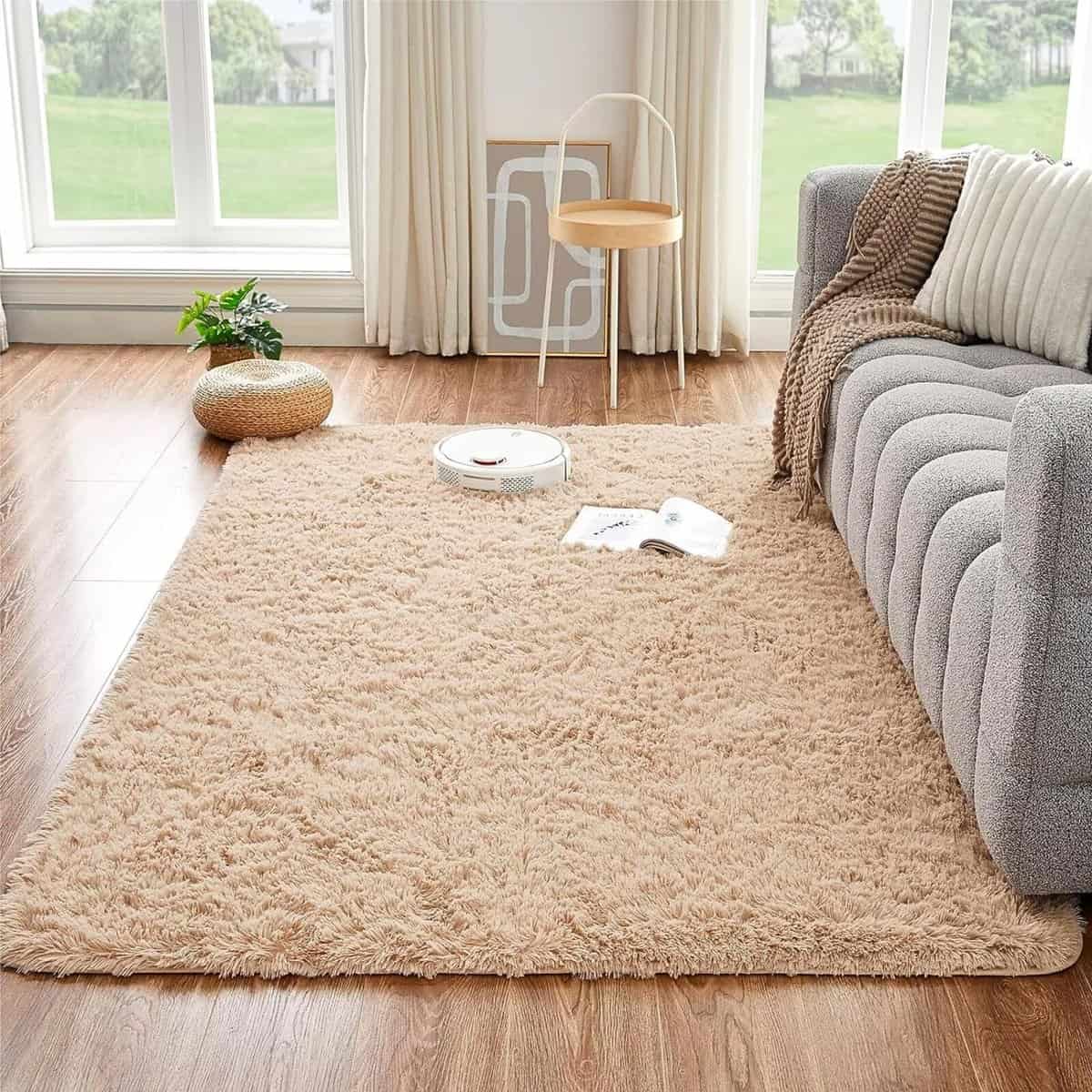Tapis beige épais Tapis beige épais