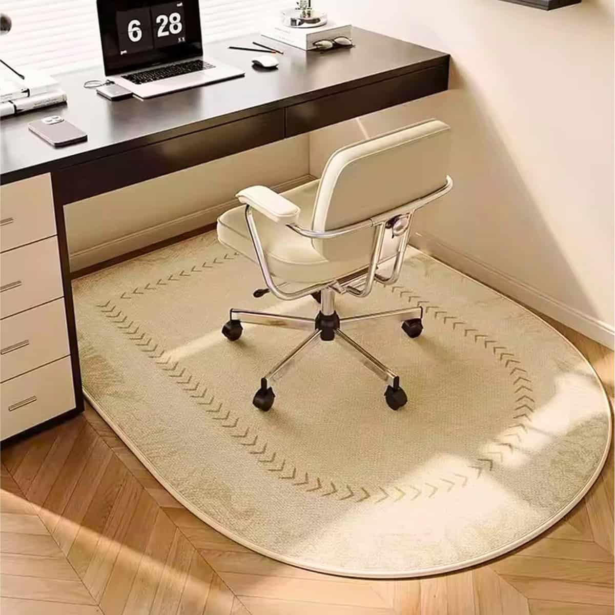 Tapis beige pour bureau Tapis beige pour bureau