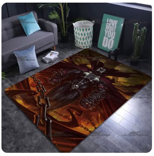 Tapis carré motif bande dessiné Tapis carré motif bande dessiné