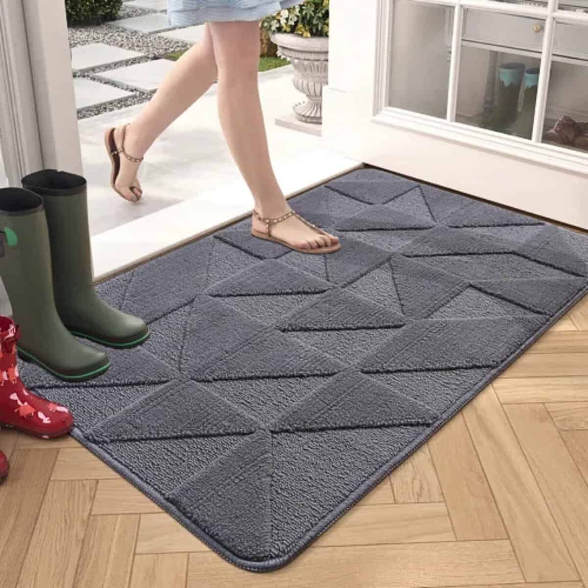 Tapis d'entrée avec motifs en relief Tapis d'entrée avec motifs en relief