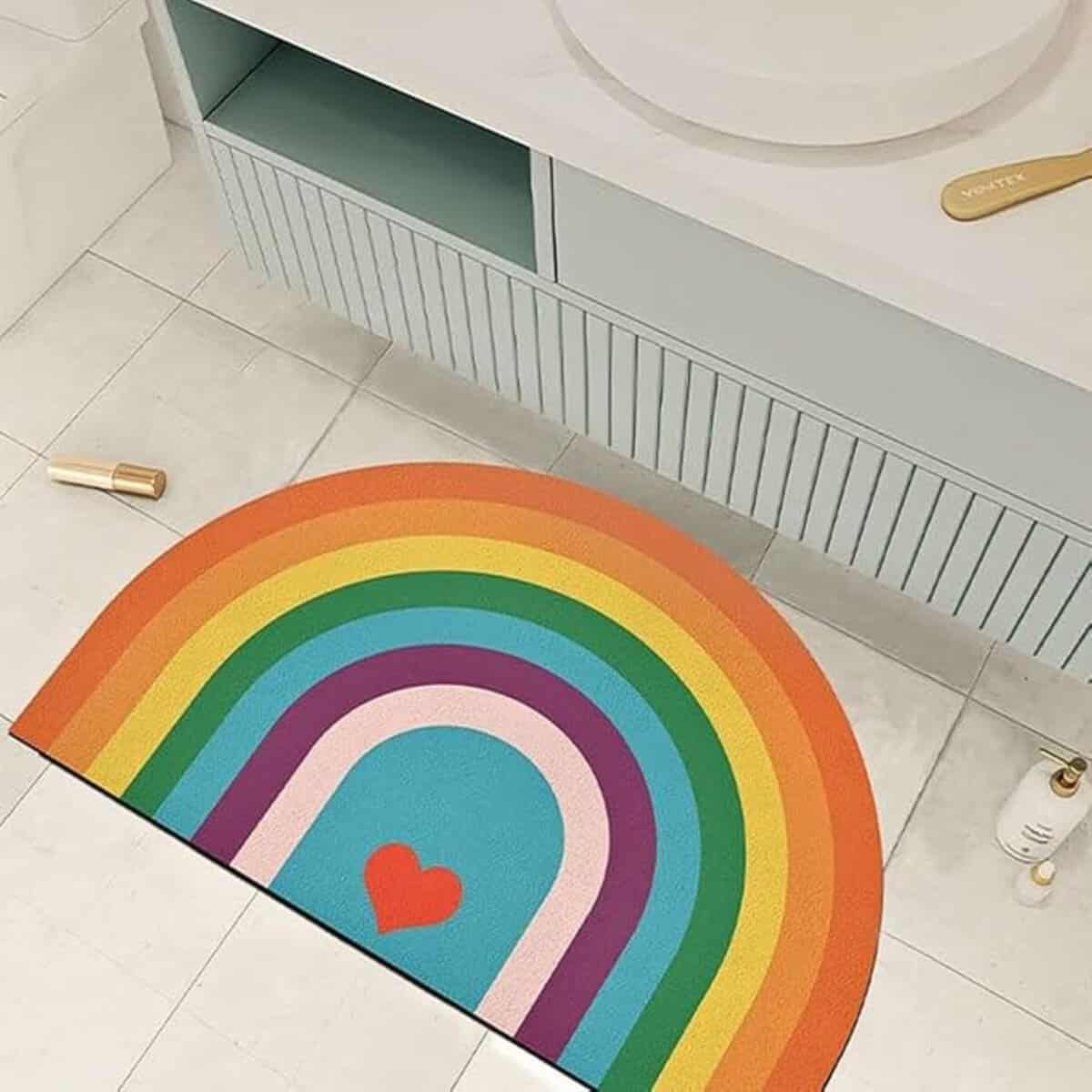 Tapis d'entrée motif arc-en-ciel Tapis d'entrée motif arc-en-ciel