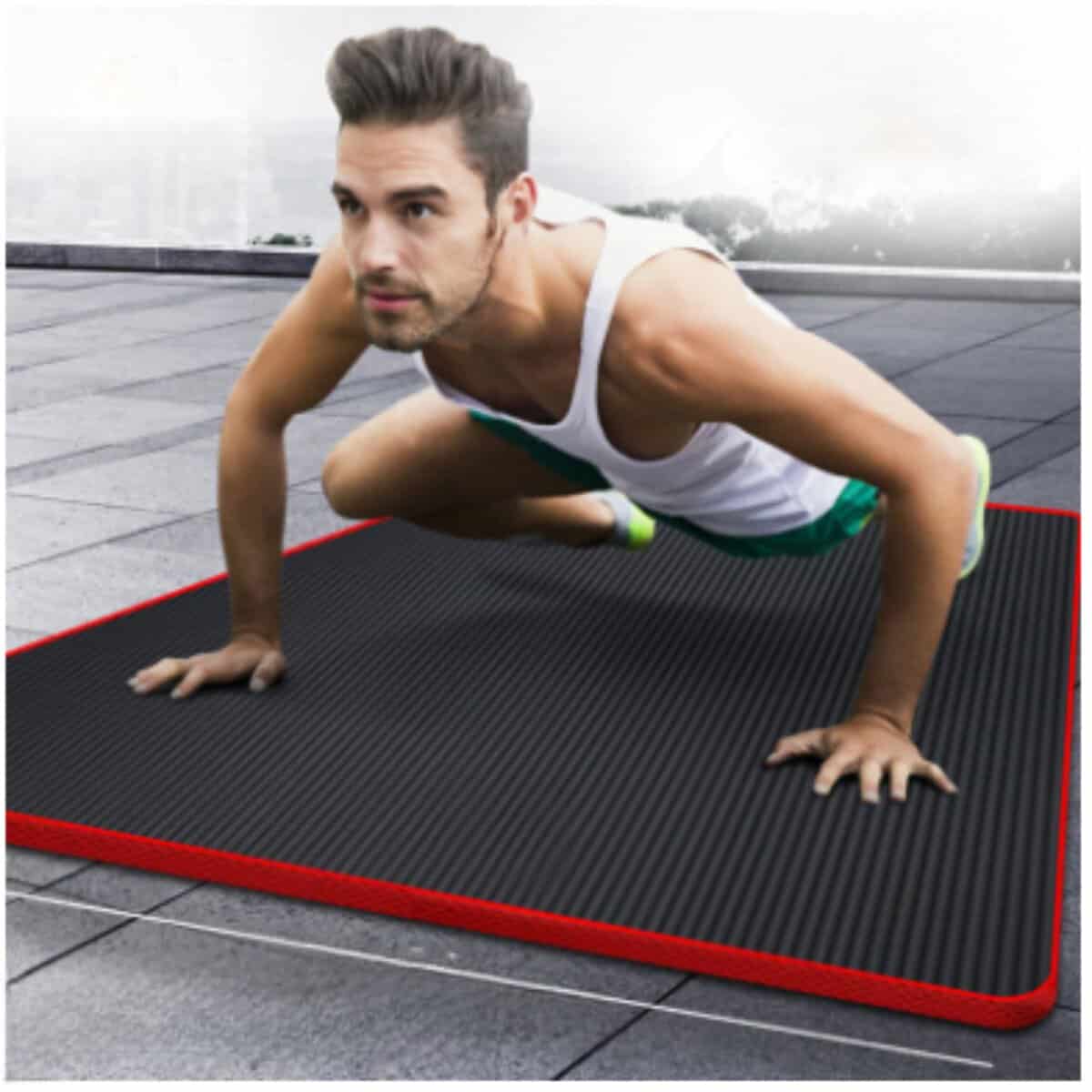 Tapis de gym antiderapant et inodore Fabriqué à partir de mousse EVA de haute qualité, ce tapis de gym est robuste et durable, capable de résister à une utilisation intensive. Sa conception soignée garantit une longue durée de vie et une performance constante, tandis que son entretien facile permet de le garder propre et hygiénique. Les accessoires inclus, comme le bandage et le sac à dos, ajoutent à sa praticité, rendant vos séances d'entraînement plus agréables et organisées.