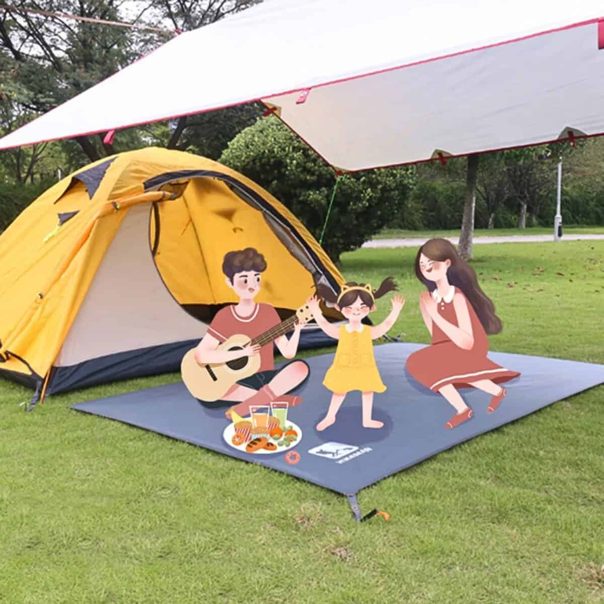 Tapis de sol camping bâche imperméable XXL Tapis de sol camping bâche imperméable XXL