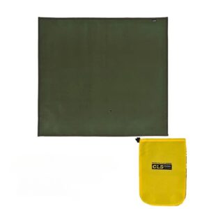 Notre tapis de sol camping ignifugé pour les hautes températures, idéal pour les campements autour du feu, assurant une protection efficace.