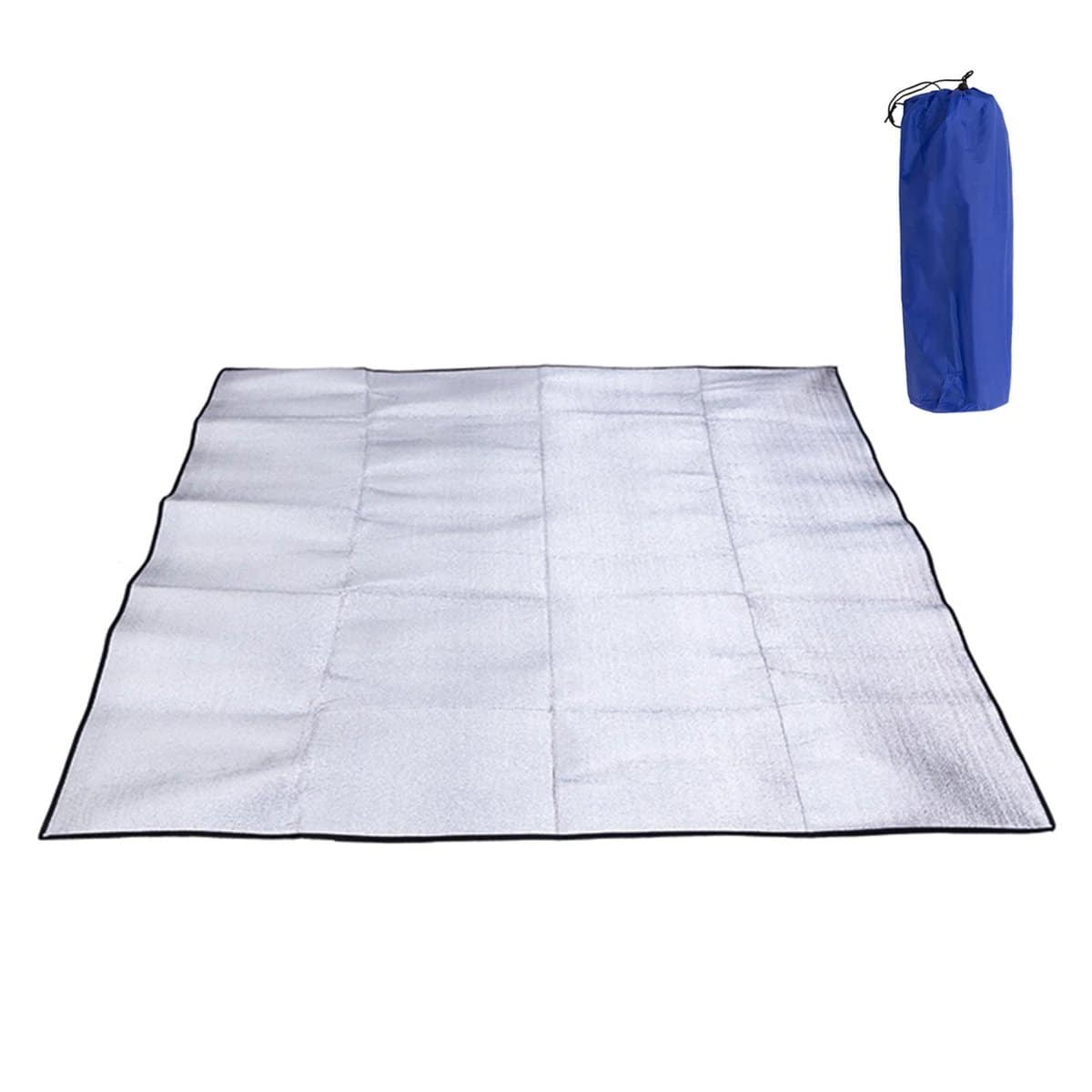 Tapis de sol camping imperméable en feuille d'aluminium Notre tapis de sol camping imperméable en feuille d'aluminium, parfait pour assurer confort et protection lors de vos aventures en plein air.