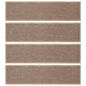 Tapis escalier tissé antidérapant de haute qualité, sécurité et design élégant, facile à installer et entretenir. Apporte du style à vos escalier.