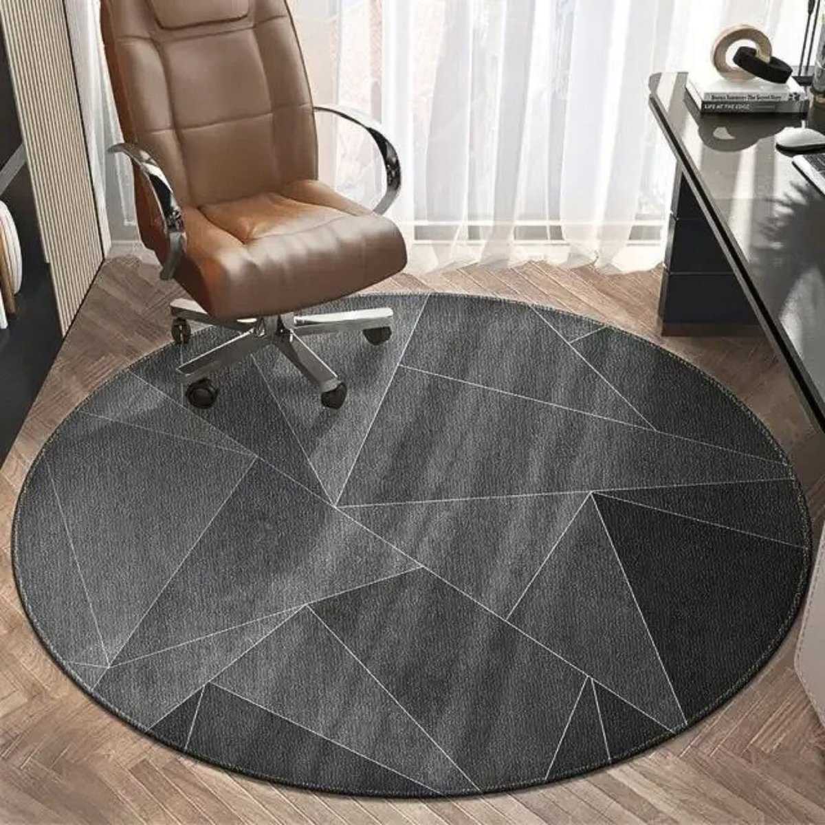 Tapis rond design géométrique Ce tapis rond design géométrique excelle non seulement en style et en fonctionnalité, mais aussi en fiabilité et en conception robuste.