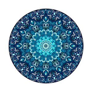 Découvrez notre tapis rond design mandala, alliant élégance et fonctionnalité. Parfait pour ajouter une touche artistique à votre espace de vie.