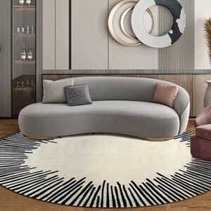 Découvrez notre tapis rond doux et moelleux, parfait pour ajouter confort et élégance à votre espace extérieur. Idéal pour terrasses et jardins.
