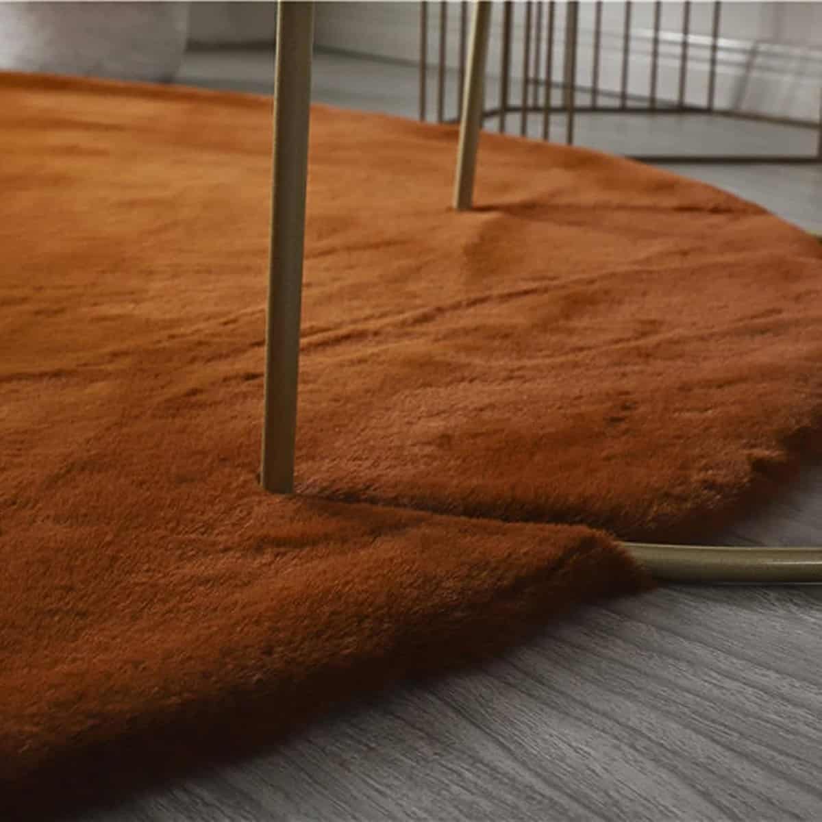 Tapis rond en velours Tapis rond en velours