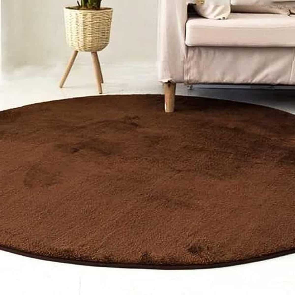 Tapis rond en velours Tapis rond en velours