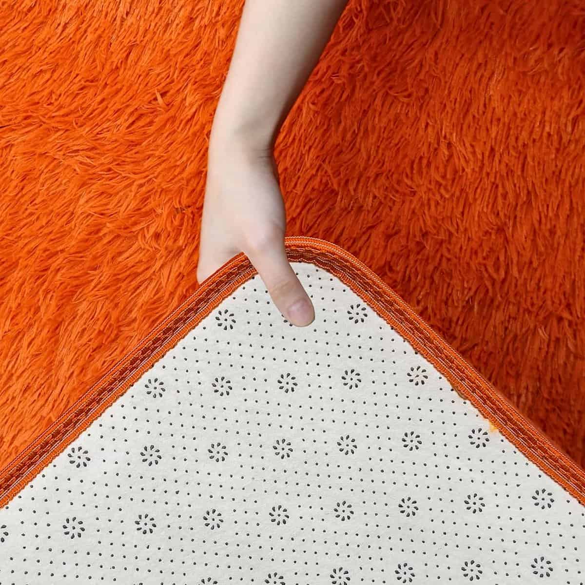 Tapis rond moelleux en peluche Tapis rond moelleux en peluche