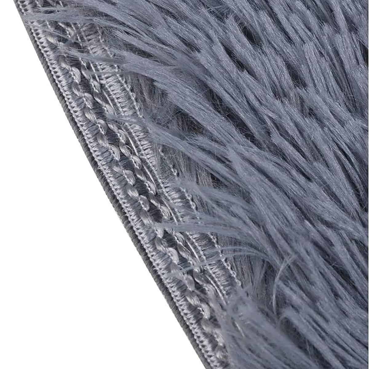 Tapis rond moelleux en peluche Tapis rond moelleux en peluche
