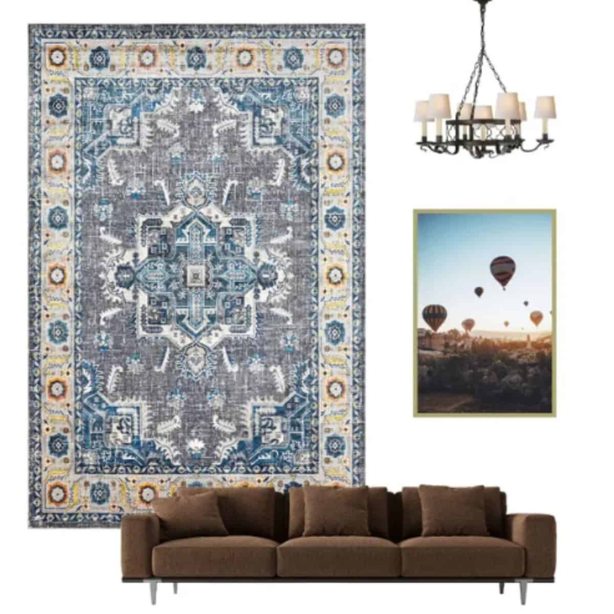 Tapis scandinave deisgn avec motifs Découvrez notre tapis scandinave, disponible en cinq coloris élégants, parfait pour ajouter une touche de style et de confort à votre intérieur. Ce tapis, avec son design nordique distinctif et ses motifs colorés, transforme instantanément n'importe quelle pièce en un espace chaleureux et accueillant. Idéal pour les salons, chambres et espaces de détente, il combine esthétique scandinave et fonctionnalité supérieure.