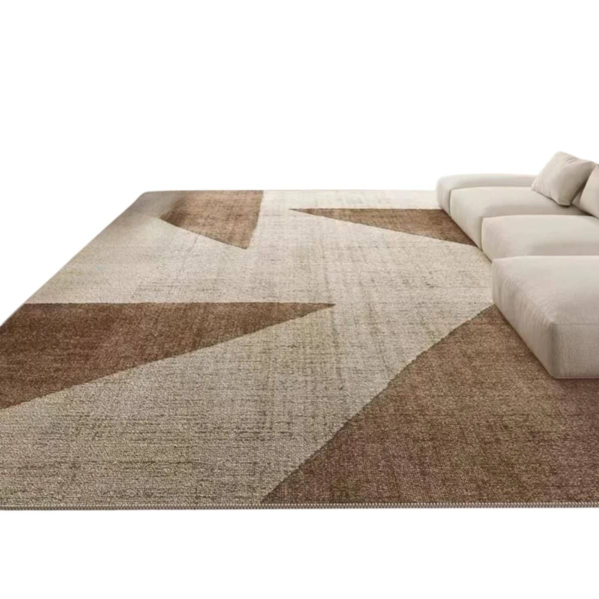 Tapis scandinave design et lavable tapis scandinave, parfait pour apporter une touche de sophistication et de confort à votre intérieur. Ce tapis combine des motifs géométriques contemporains avec des tons neutres apaisants, créant une ambiance élégante et harmonieuse dans votre espace de vie. Idéal pour les salons modernes, ce tapis ajoute une dimension esthétique tout en offrant une surface douce et accueillante.