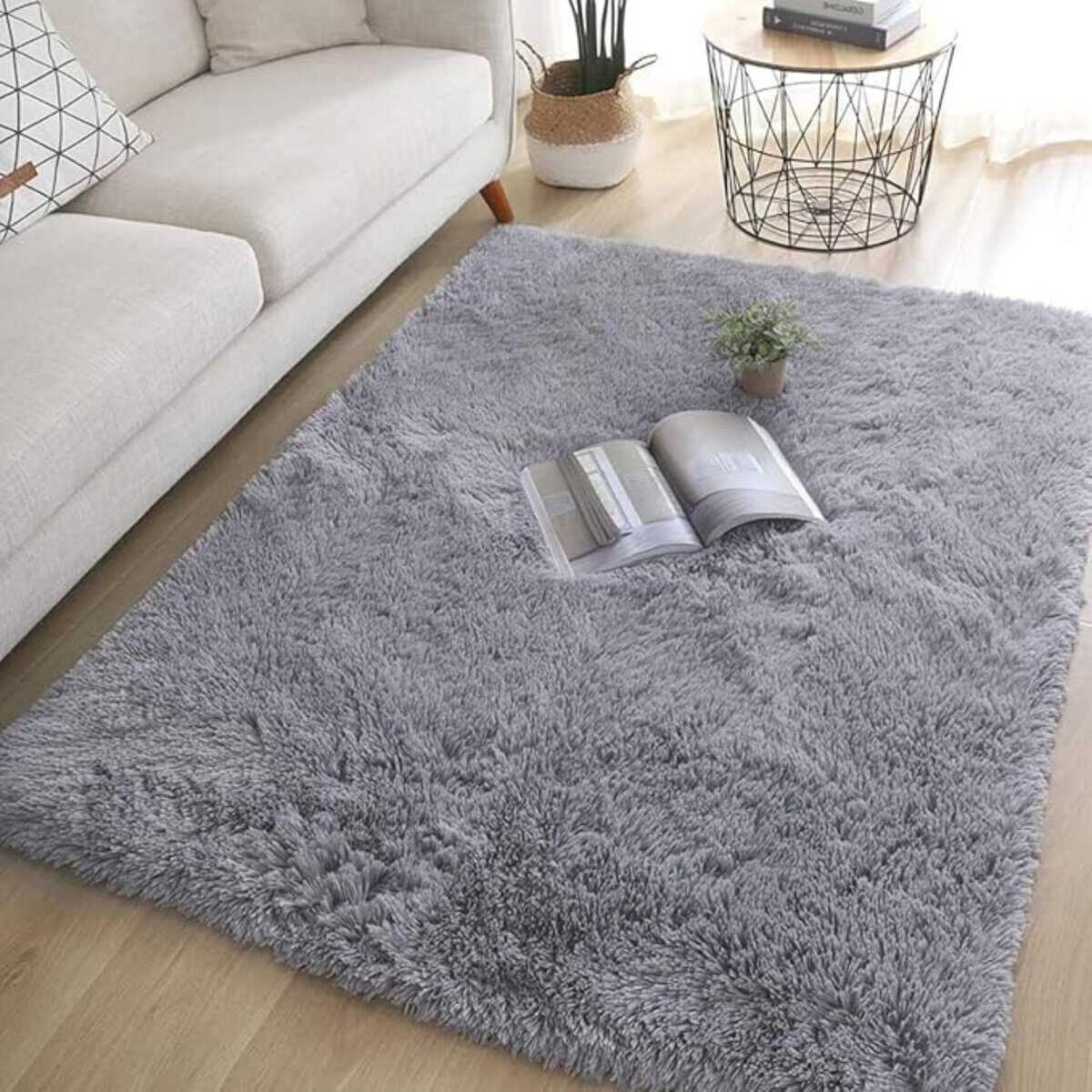 Tapis scandinave style fourrure épaisse Tapis scandinave style fourrure épaisse