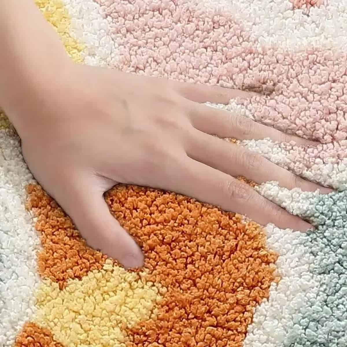 Tapis de fleurs antidérapant et absorbant Tapis de fleurs antidérapant et absorbant
