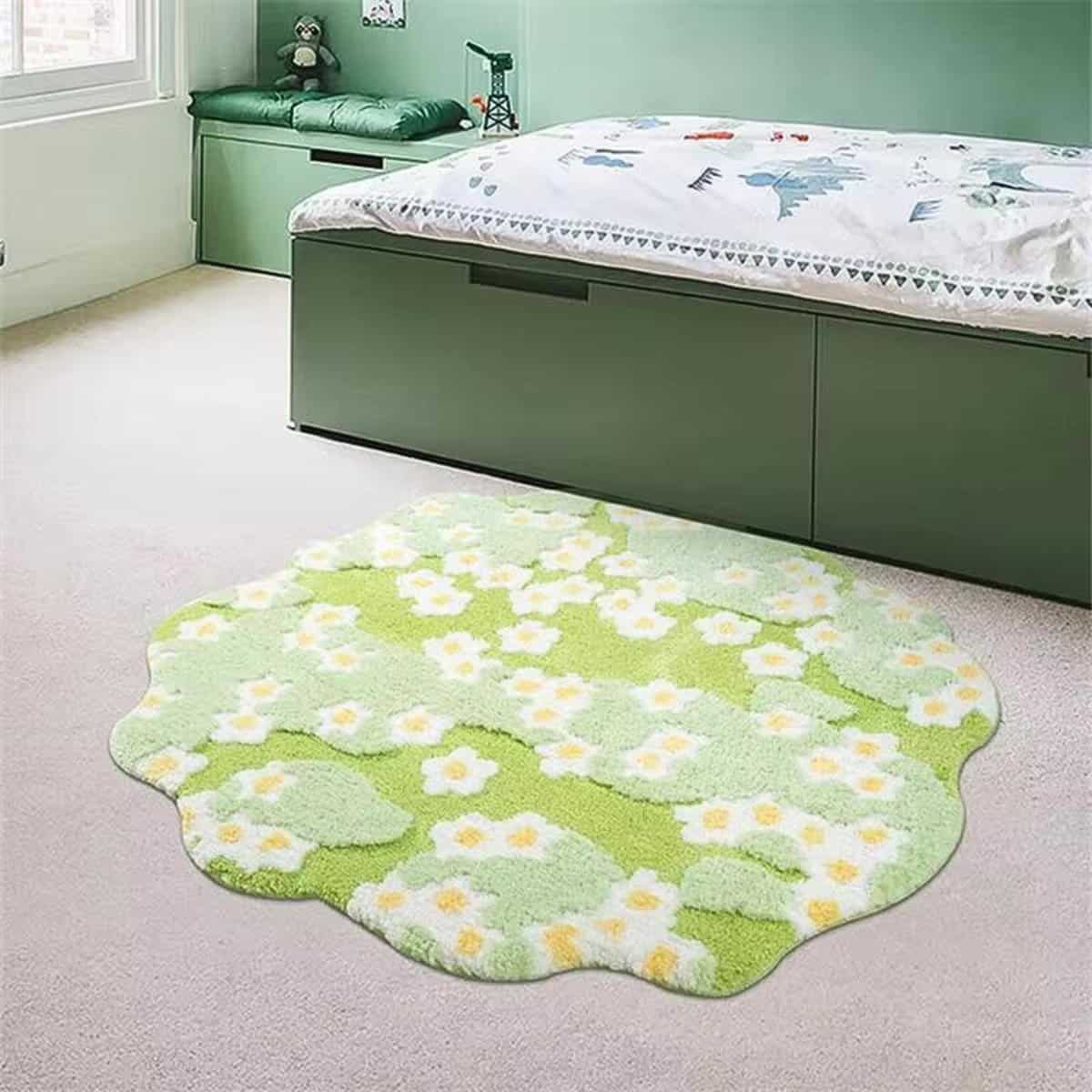 Tapis de fleurs doux et moelleux Tapis de fleurs doux et moelleux