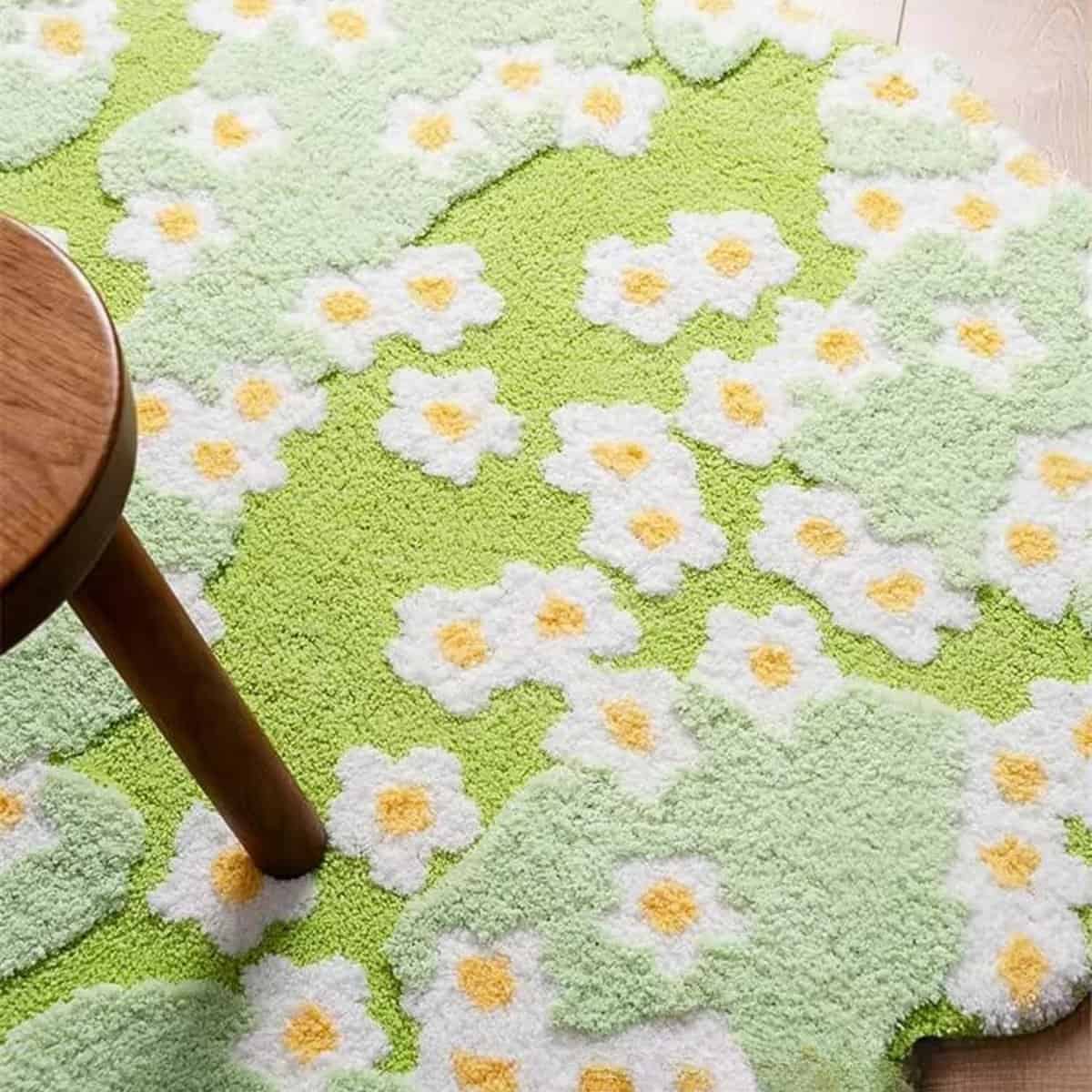 Tapis de fleurs doux et moelleux Tapis de fleurs doux et moelleux