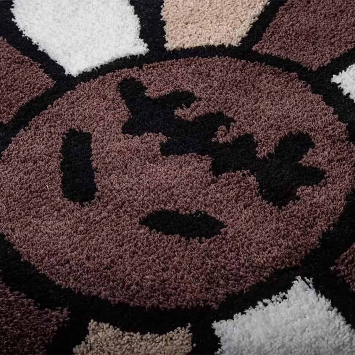 Tapis de fleurs rétro Tapis de fleurs rétro