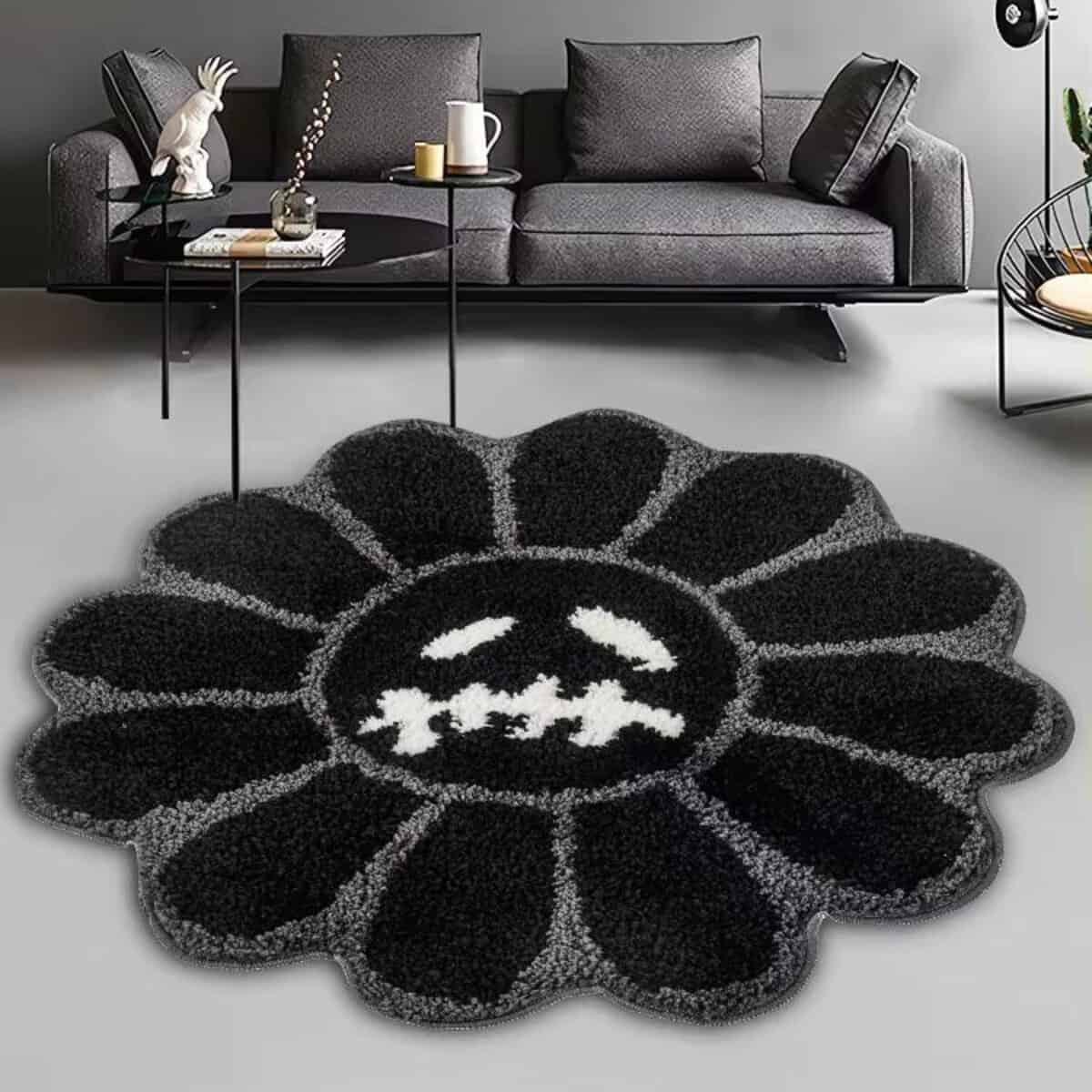 Tapis de fleurs rétro Tapis de fleurs rétro