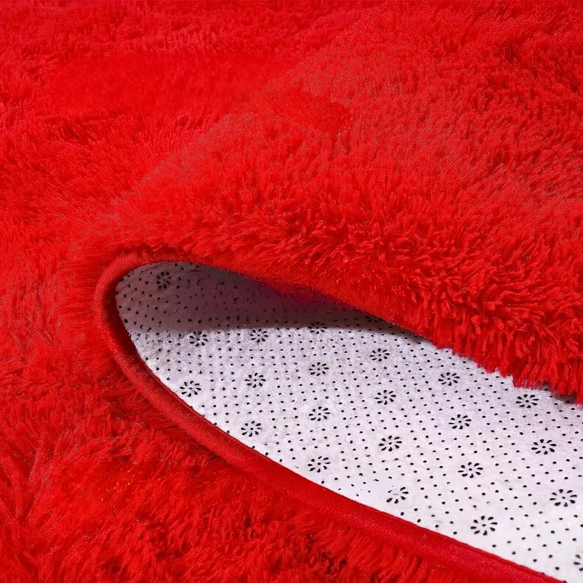Tapis rouge épais et doux Tapis rouge épais et doux